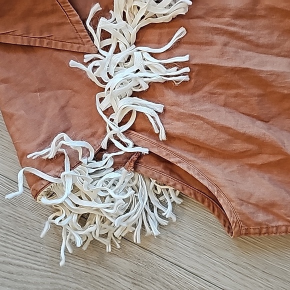 Vintage Karman Fringe Sleeveless Western Shirt, Sm - Picture 5 of 16